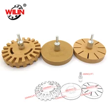 3," 4" дюймов резиновая наклейка для удаления ластика колеса с дрелью для удаления Pinstripes наклейки Клейкие виниловые наклейки автомобили лодки