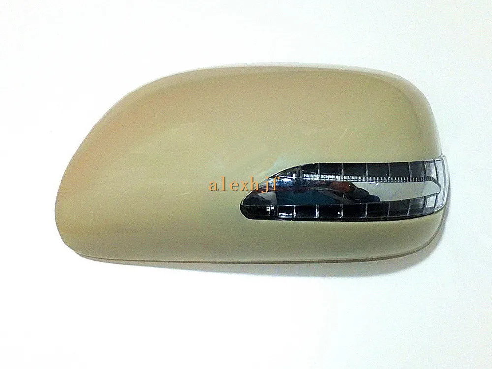 Светодиодный зеркальный светильник заднего вида с крышкой; Светодиодный светильник с желтыми поворотниками+ белый чехол для Toyota Corolla Altis US CH BR 2007~ 13