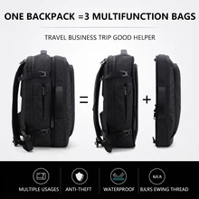 Большой емкости 17 дюймов рюкзак для ноутбука Многофункциональный водонепроницаемый мужской бизнес путешествия Back Pack черный мужской качественный компьютер сумки