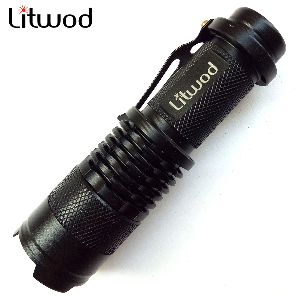 

Z10 Litwod Mini flashlight 2000 lumen flashlight Waterproof led Flashlight 3 Modes zoomable Torch Portable Light cree q5 torch