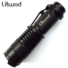 Z10 Litwod Mini flashlight 2000 lumen flashlight Waterproof led Flashlight 3 Modes zoomable Torch Portable Light