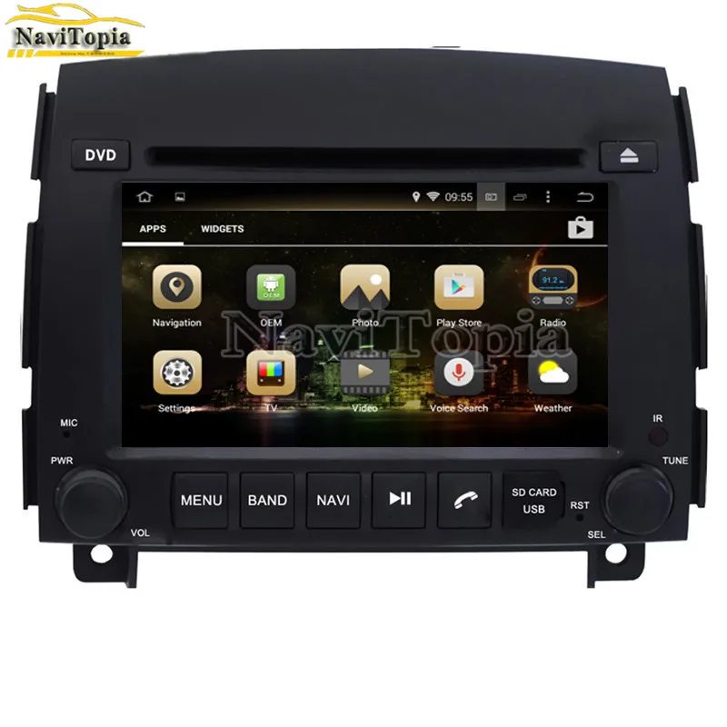 Cheap NAVITOPIA 4G RAM 64G ROM PX6 Six Core Android 9.0 Car DVD Player GPS Navigation for Hyundai Sonata NF Yu Xiang 2006 2007 2008- 9