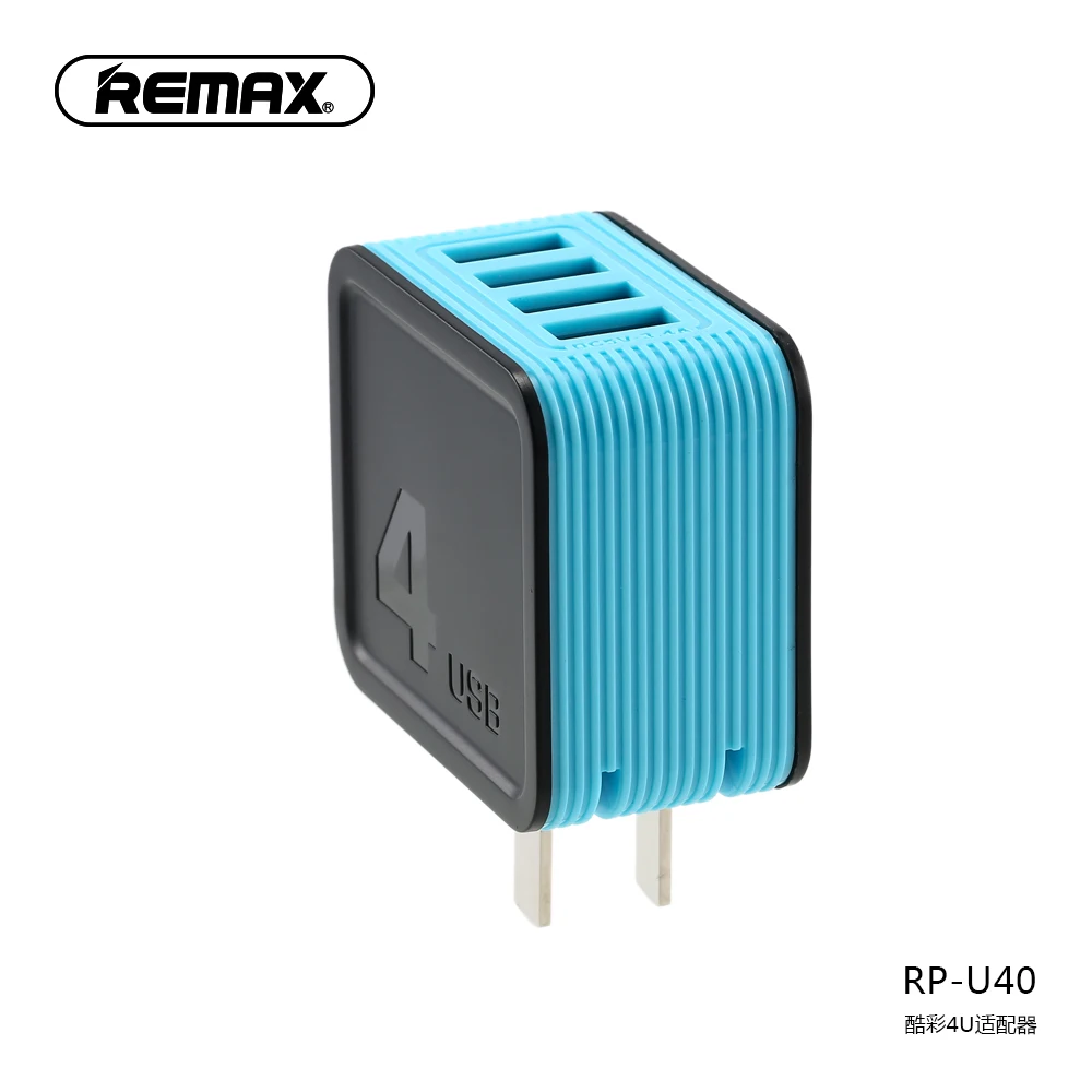 Remax RP-U40 универсальное USB умное зарядное устройство 4 USB 3.4A быстрое зарядное устройство адаптер настенное зарядное устройство для Iphone X 7 8 6s samsung Xiaomi