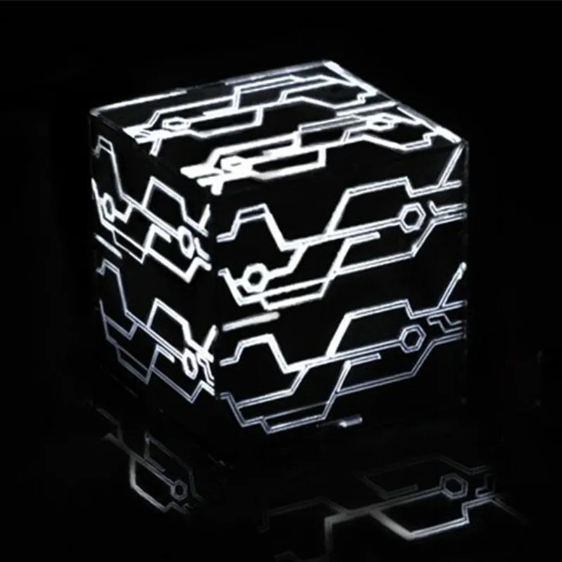 NieR автоматы 9S 2B косплей реквизит белый светильник черная коробка Йорга № 9 Тип S № 2 Тип B волшебный куб - Цвет: white light