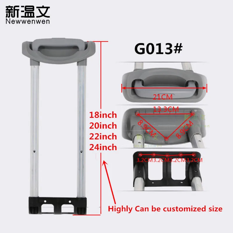 Замена телескопического чемодана/ручка для багажа, детали для багажа ручка/стержень, ручки для чемоданов G013