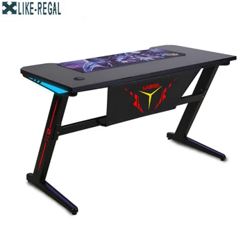 

Simple modern tempered glass computer desktop home desk to do simple desk