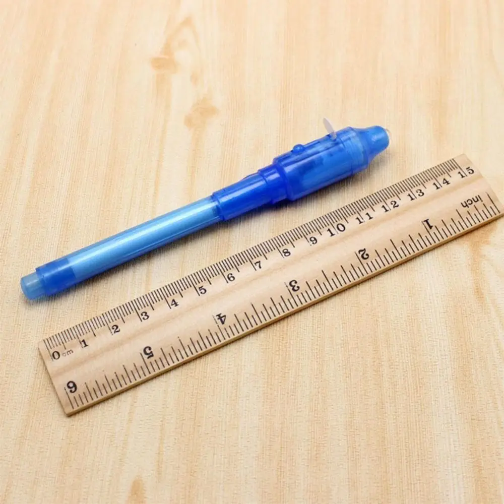 100 шт креативная волшебная ручка с uv-подсветкой ручка с невидимыми чернилами светится в темноте ручка со встроенным УФ-светом не входит в комплект батарей
