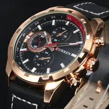 2018 CURREN Relógio de Quartzo Dos Homens Relógios Top Marca de Luxo Famoso Relógio De Pulso Masculino Relógio relógio Luminoso relógio de Pulso Relogio masculino