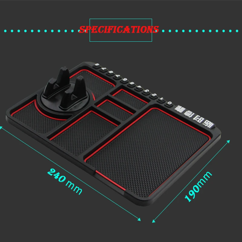 Многофункциональный автомобильный парковочный держатель для карт Телефона Противоскользящий коврик для Subaru Forester Impreza Kia Ceed Citroen C4 C3 C5 для Fiat и BMW E70