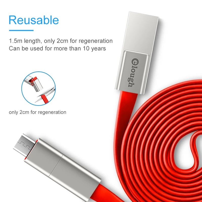 Elough Renew Micro USB Cable for Samsung Xiaomi Android Fast Charging USB Data Phone Charger Microusb Renewable DIY USB Cable Elough Renew Micro USB Cable for Samsung Xiaomi Android Fast Charging USB Data Phone Charger Microusb Renewable DIY USB Cable