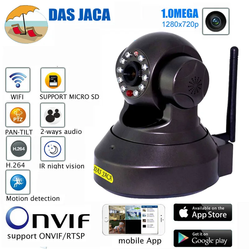 Cctv камера видеонаблюдения беспроводная ip 720p 1.0mp hd wifi инфракрасное ночное видение