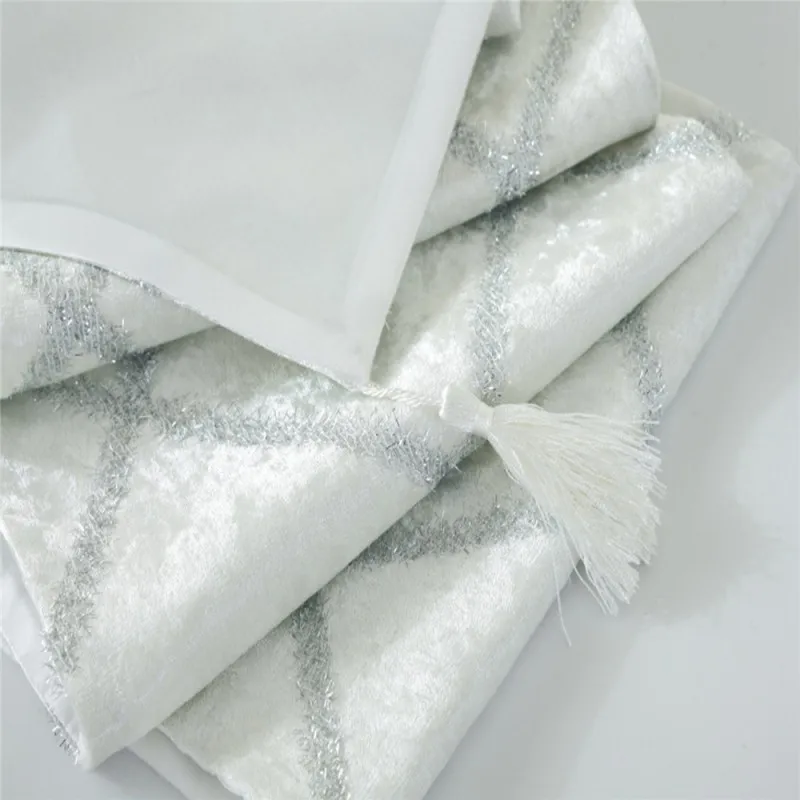 Luxury Fashion Diamond Lattice Velvet Table Runner Bed Runner Party Wedding Decors Stripe End of the Bed Table Cloth Towels Luxury Fashion Diamond Lattice Velvet Table Runner Bed Runner Party Wedding Decors Stripe End of the Bed Table Cloth Towels