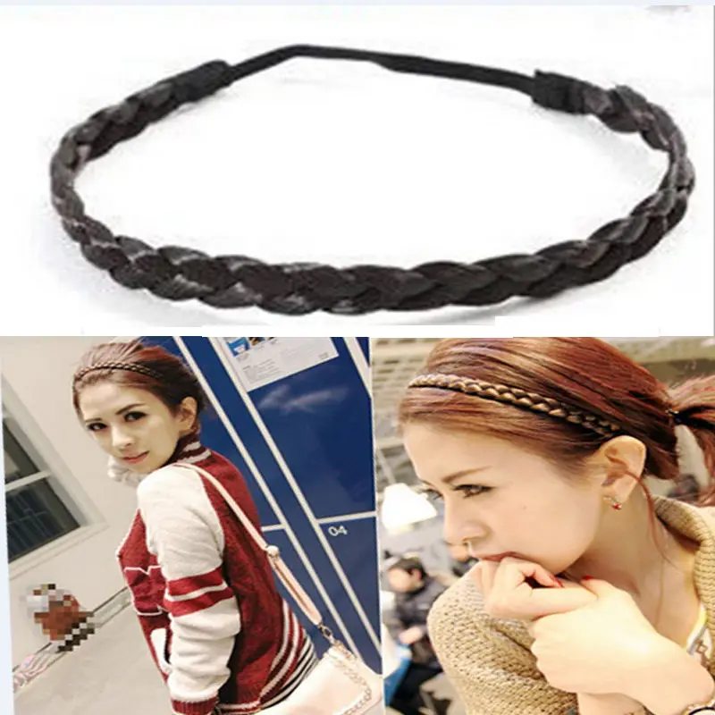 Fashion Hair Accessories Simulation Synthetic Hair Plaited Headband