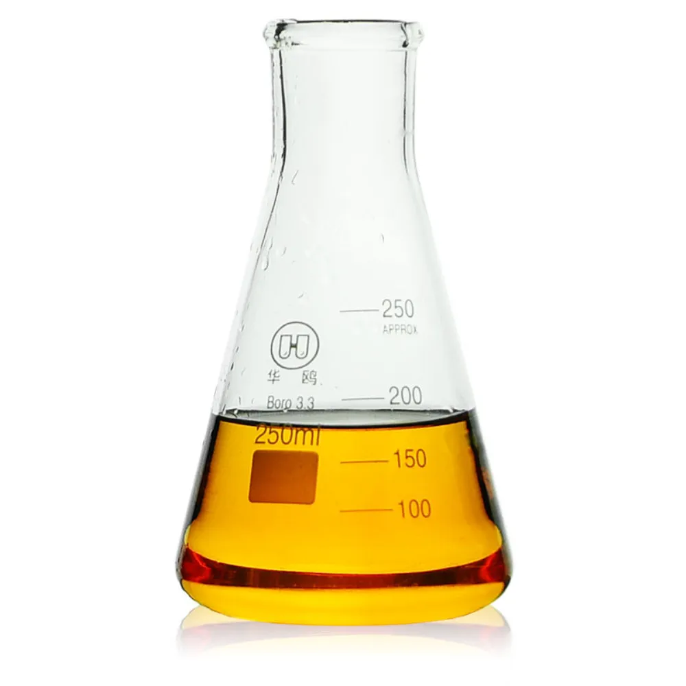 2 шт. 250 мл фляга Erlenmeyer лабораторное боросиликатное стекло коническая бутылка