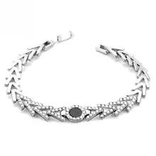 

Japan Korea Style Fashion Woman Alloy Rhinestones Nabla Belt Bracelet Simple Jewelry Accessory Metal Trendy Bracelets Jewellery