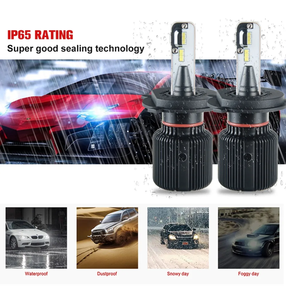 H4 H7 светодиодный Canbus фары H1 H11 80 Вт 8000LM Luces Para Auto HB3 HB4 9012 H13 6500k фонарь для