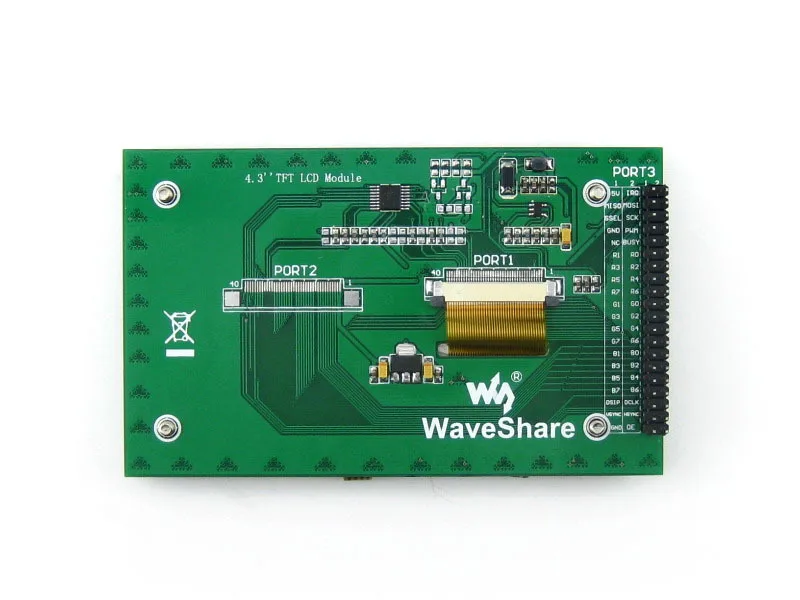 4 3 дюймовый сенсорный ЖК дисплей Waveshare 480x272 (B) 480*272 Точек многоцветный графический