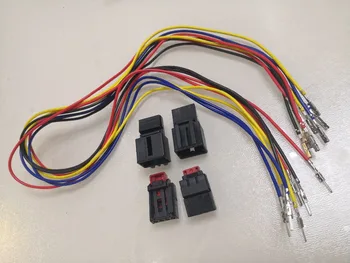 

2sets/lot 4 Pin/Way Female Male Car Taillight Chair Connector Plug With 60cm Wire Pigtail ForVW Sagitar Magotan Golf Tail lamp