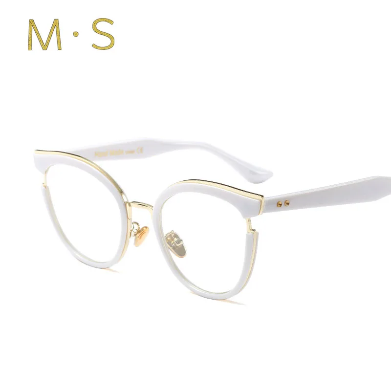 Кошачий глаз очки оправа для женщин дизайнерские очки M ногтей прозрачные линзы оправа - Цвет оправы: C09