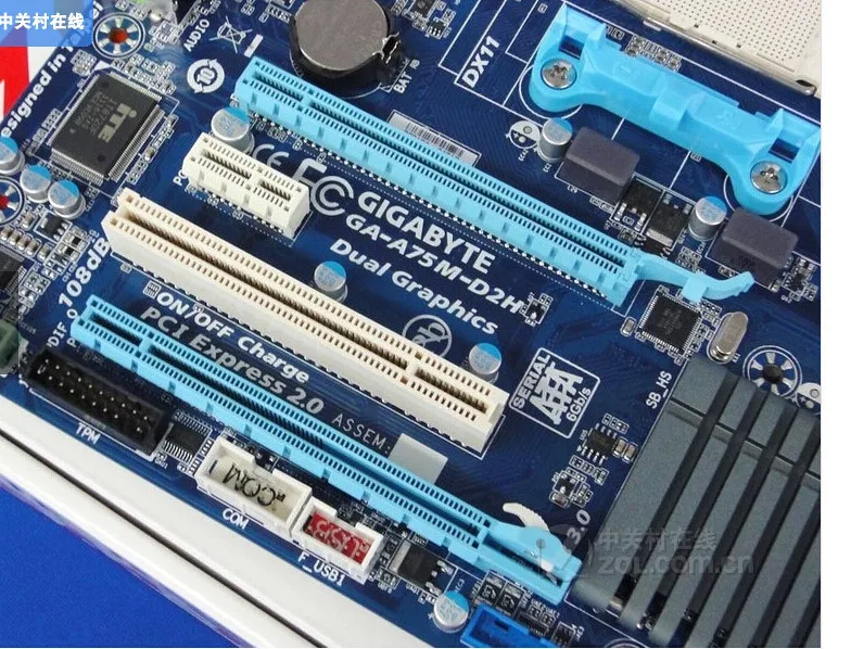 Оригинальные настольные платы Материнская плата для Gigabyte GA-A75M-D2H DDR3 AMD Socket FM1 все твердые конденсаторы