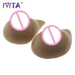 IVITA 600 г реалистичные силиконовые формирование груди костюм поддельные сиськи для Трансвестит транссексуал груди мастэктомии