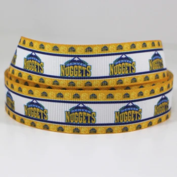 

50yards 7/8" 1" 1.5" 2" 3" 22mm 25mm 38mm 50mm 75mm sports team printed grosgrain ribbon for party gift decoration headband
