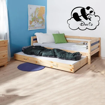 

Panda Nursery Wall Decals room decoration sticker Panda DIY vinyl Decal Kids' Bedroom Personalized Name Customization G1001