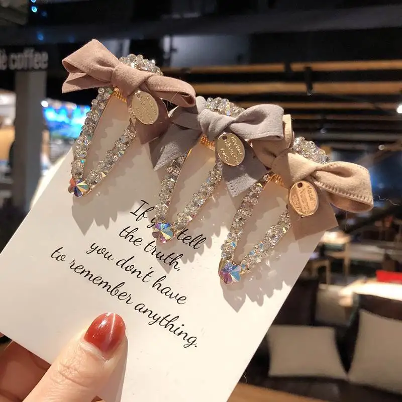 Elegants Bow Metal Rhinestone Hair Clip women Clips Barrettes Crystal Hairgrips Waterdrop Hairpins Hair Accessories Hairpins Elegants Bow Metal Rhinestone Hair Clip women Clips Barrettes Crystal Hairgrips Waterdrop Hairpins Hair Accessories Hairpins