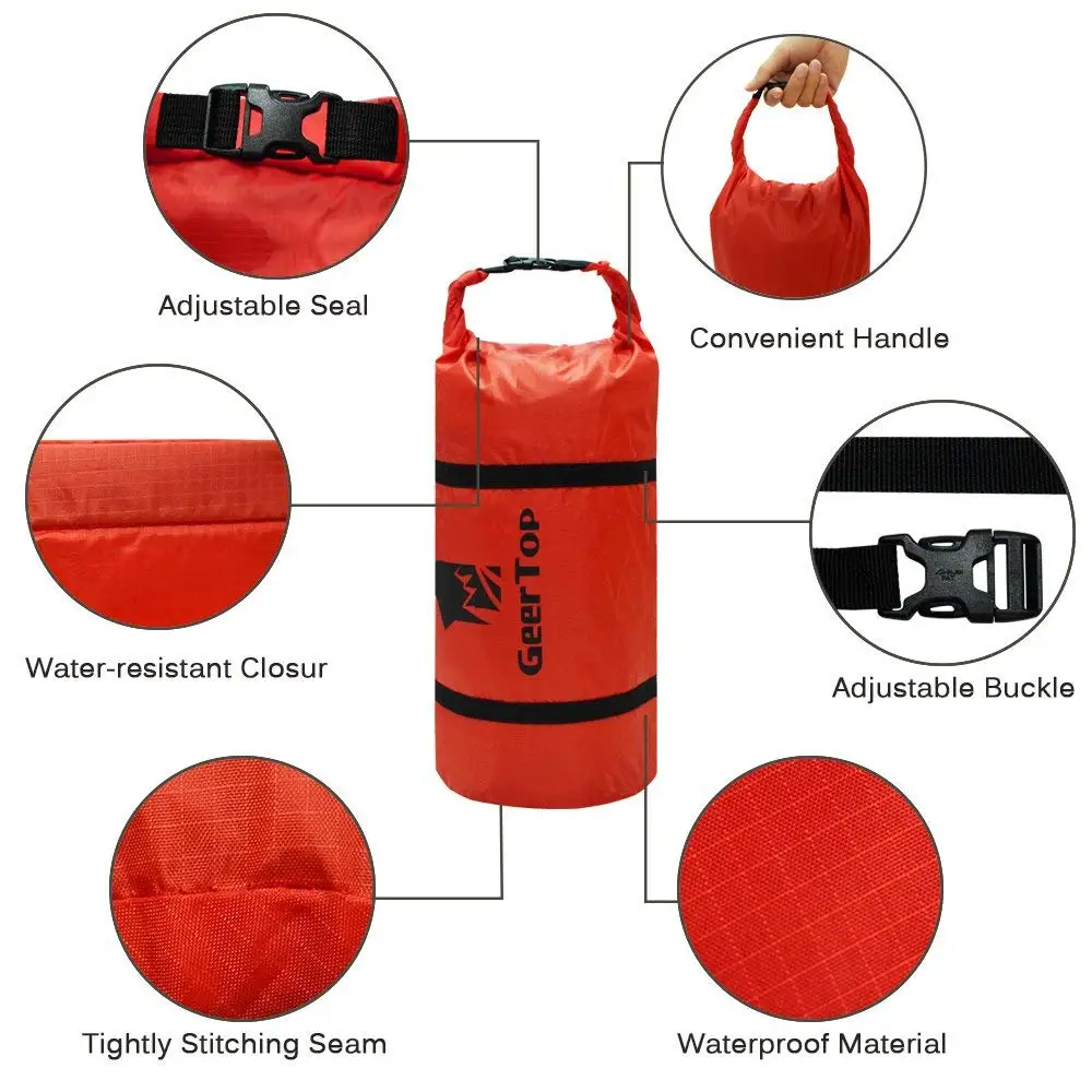 Geertop Сверхлегкий 20D водонепроницаемый регулируемый тент компрессионный мешок вещевой мешок-для кемпинга спорта на открытом воздухе