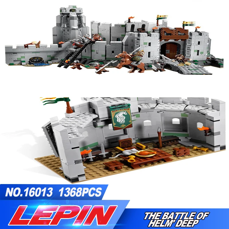 Lepin 16013 New 1368Pcs The Lord of the Rings Series The Battle Of Helm' Deep Model Building Blocks Bricks Educational Toys 9474 Lepin 16013 New 1368Pcs The Lord of the Rings Series The Battle Of Helm' Deep Model Building Blocks Bricks Educational Toys 9474