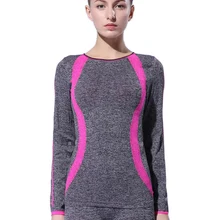 Besgo Женская высокая эластичная Спортивная футболка с длинным рукавом, быстросохнущая футболка для бега, спортзала, фитнеса, йоги, фитнеса, тренировки, тонкая рубашка для йоги