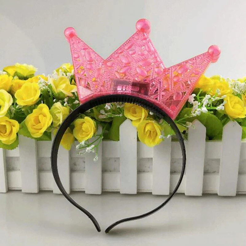 Halloween Decor LEDFlashingGlow Headband Women Girls Crown Light Up Hairbands Hair Accessories Glow Party Supplies Led Party (3)