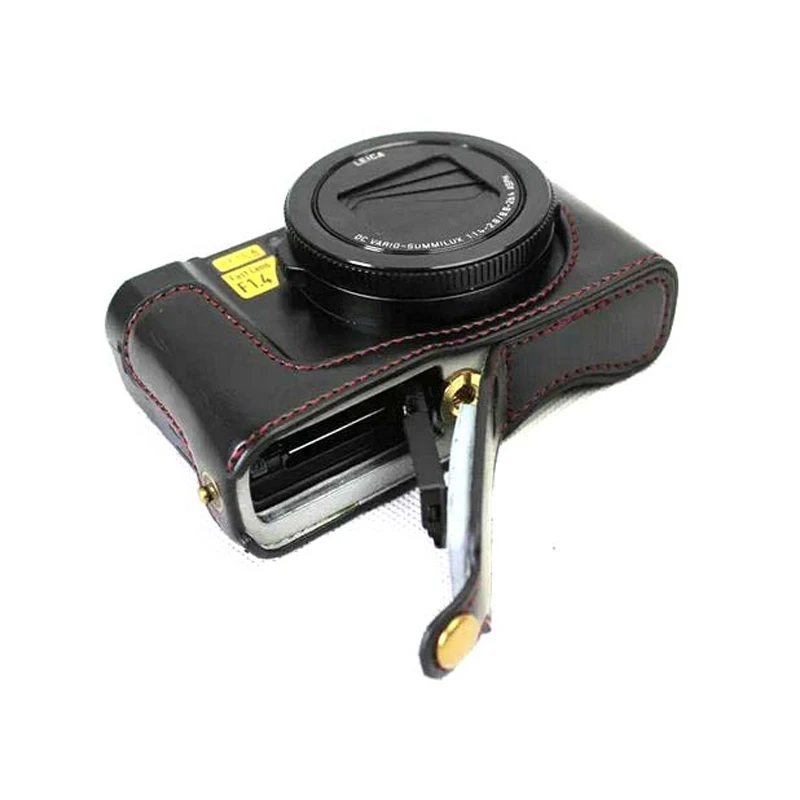 Сумка для фотокамеры lx10 чехол panasonic lumix l-x10 pu кожаный с открытием крышка батареи
