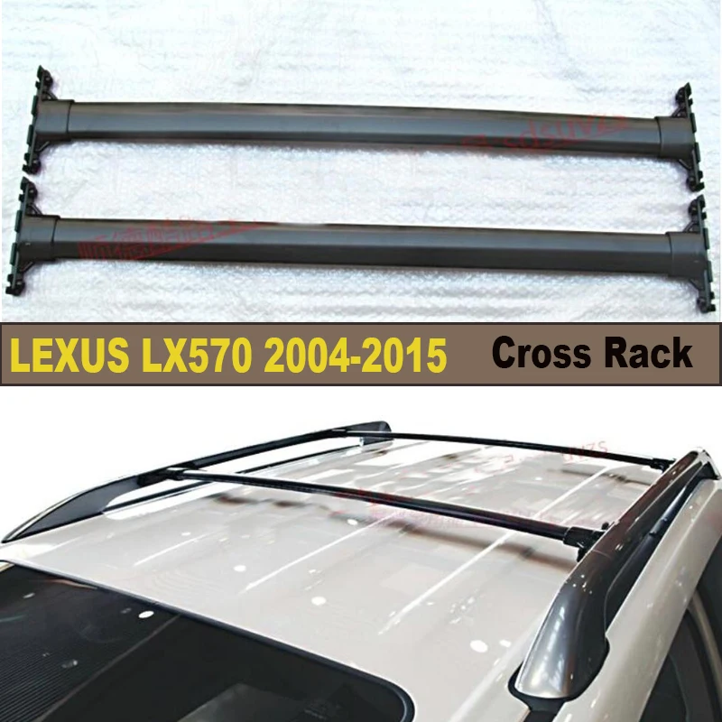 رف سقف السيارة عبر لكزس lx570 2004-2015 جودة عالية جديد سبائك الألومنيوم الأمتعة رفوف رف سقف السيارة عبر لكزس lx570 2004-2015 جودة عالية جديد سبائك الألومنيوم الأمتعة رفوف