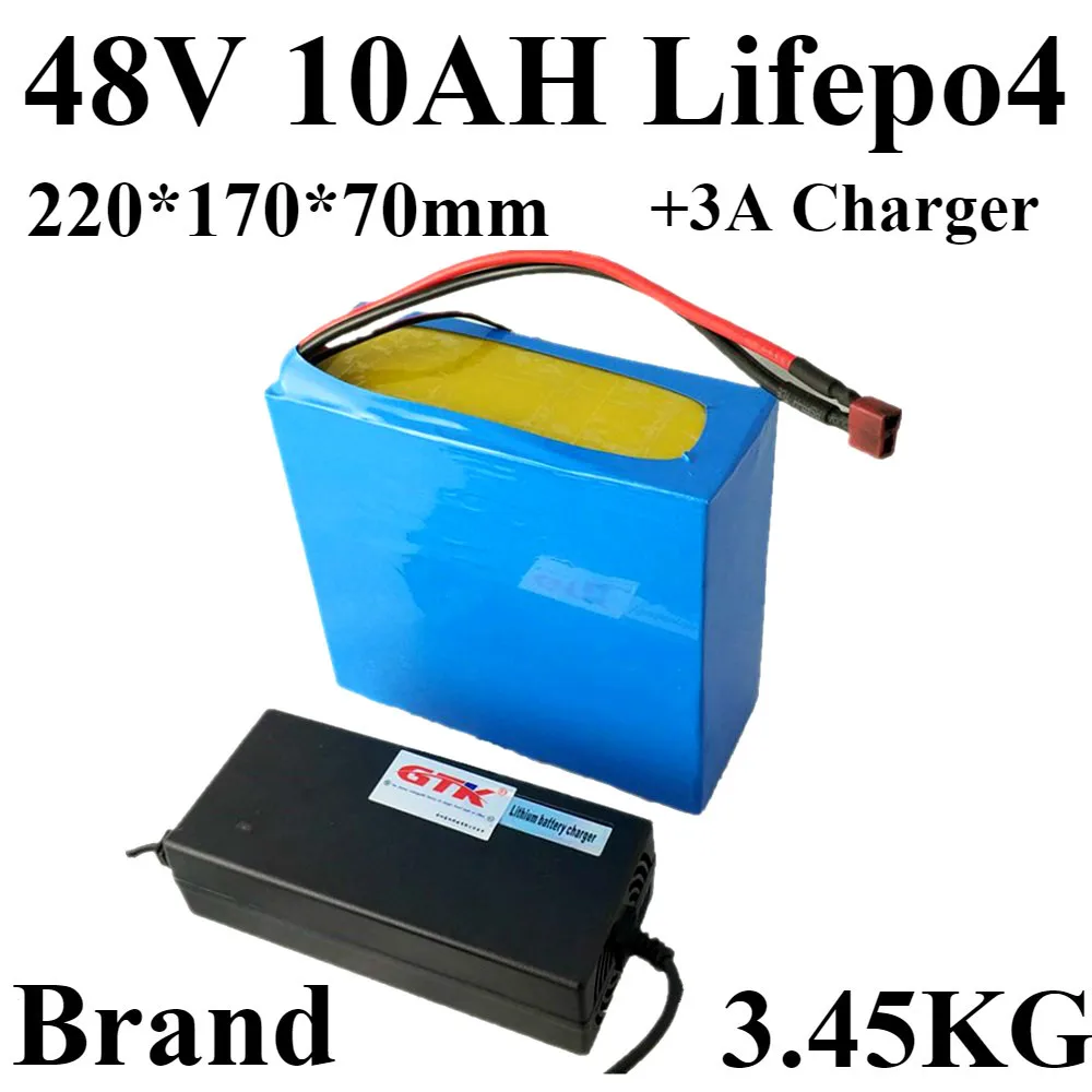 Lifepo4 48 v 10ah батарея 48 V 500 W Lifepo4 bateria для 48 V electirc горный велосипед навесная задняя велосипедная сумка батарея Снегоходный скутер