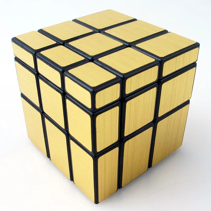 Shengshou Зеркало, куб 3x3 Куб Магия Puzzle Черный и белый Пазлы кубики образование Игрушечные лошадки Cubo magico как подарок - Цвет: black with golden