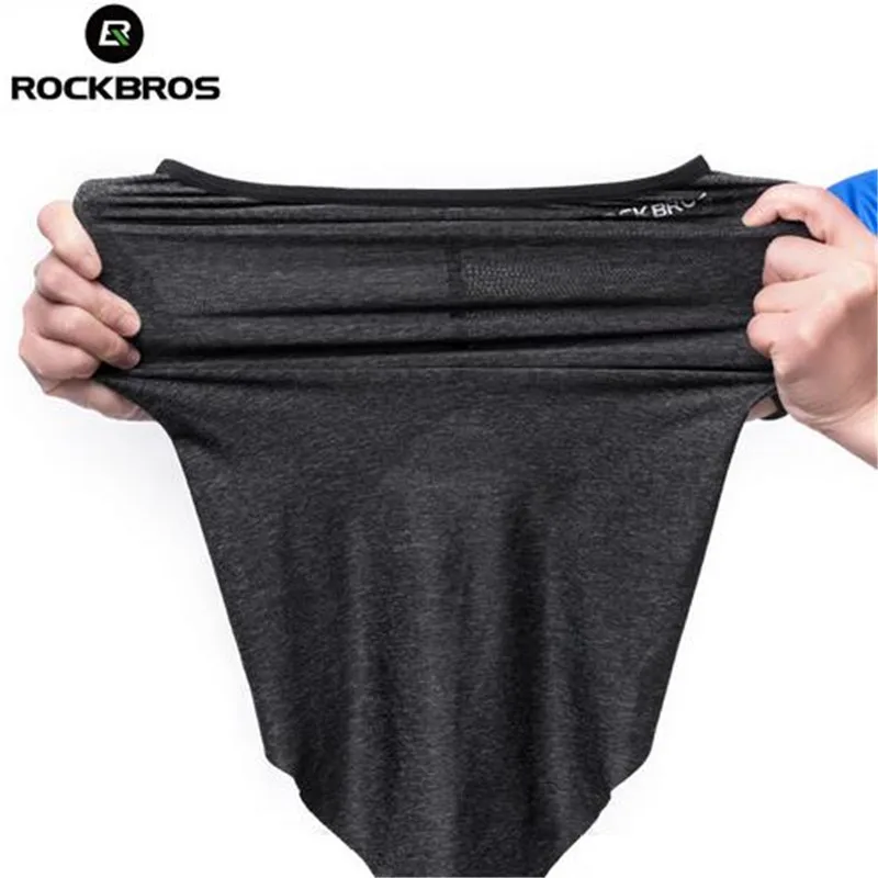 ROCKBROS Cycling Bike Bicycle Triangle Sport Running Headband Scarf Ice Fabric Riding Bike Scarves Breathable Bandanas Face Mask
