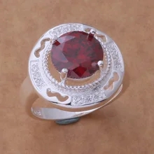 AR434 Hot 925 sterling silver ring, 925 silver fashion jewelry, luxuriant red stone /atqajkxa aukajlra