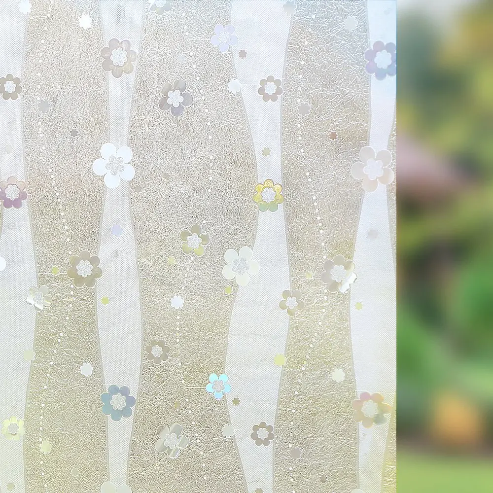 

Funlife Privacy bathroom bathroom frosted window film window toilet decoration no glue static glass window sticker size 45x200cm