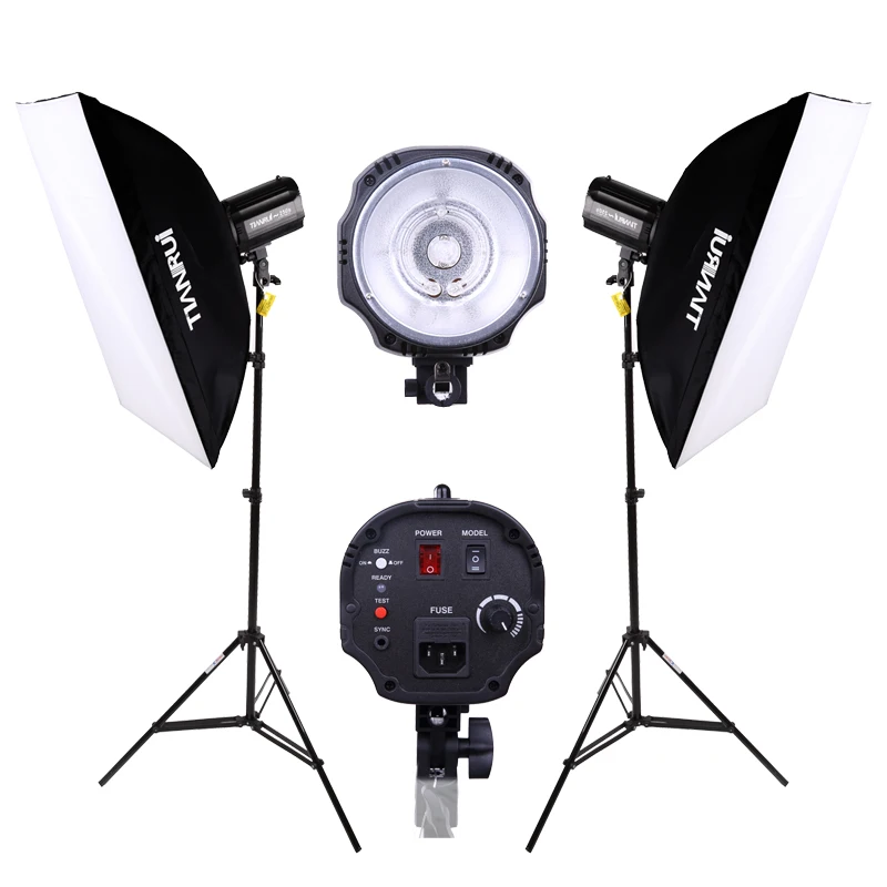 DHL FREE SHIPPING 220w studio flash lamp holder photography light  equipment 2 set Photo Studio Strobe Flash Lighting Lamp Light Wholesale Consumer Electronics