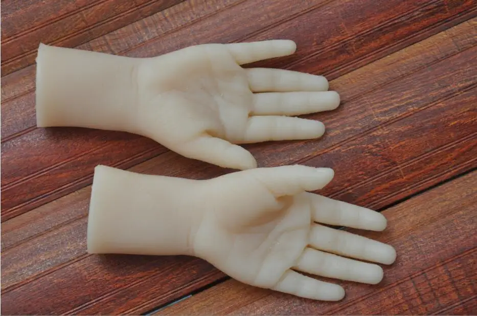 1 Pair Hands Female Girl Displays Model Mannequin Realistic Silicone Two hands