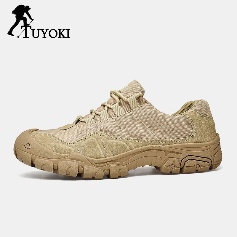

Tuyoki Plus Size 37-46 Outdoor Casual Solid Colors Sneakers Climbing Shoes Men Daily Fashion Hiking Shoes Lightweight Shoe Daily