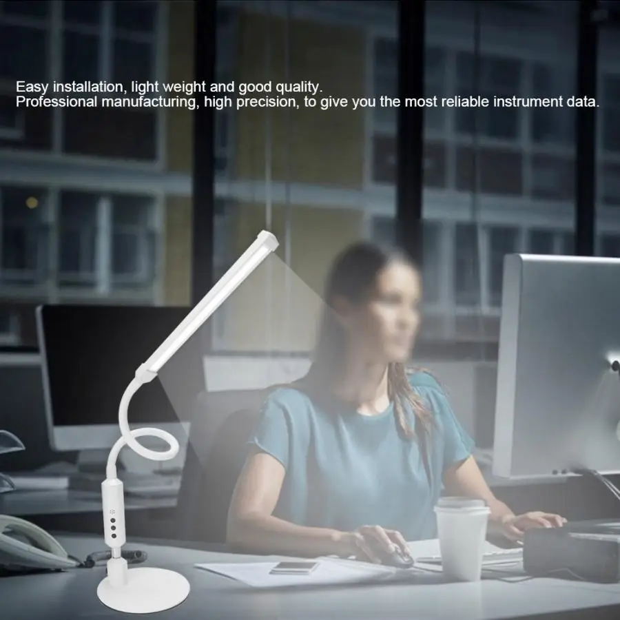 

USB Charging Table Light 10W LED Desk Light 3 Colors USB Rechargeable Night Reading Lamp with Remote Control