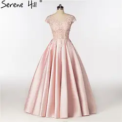 Розовое Бальное платье с глубоким v-образным вырезом, атласное вечернее платье с кристаллами, сексуальное платье без рукавов для невесты