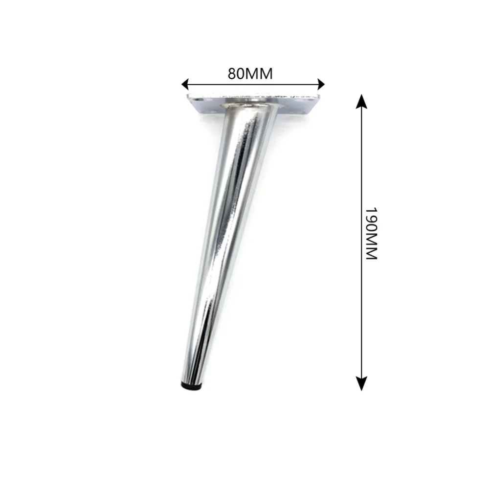 Furniture Metal Legs, Set of 4 PCSFurniture Wardrobe Cabinet Metal Legs Sofa Leg Furniture Bed/TV Cabinet Feet 80*190MM