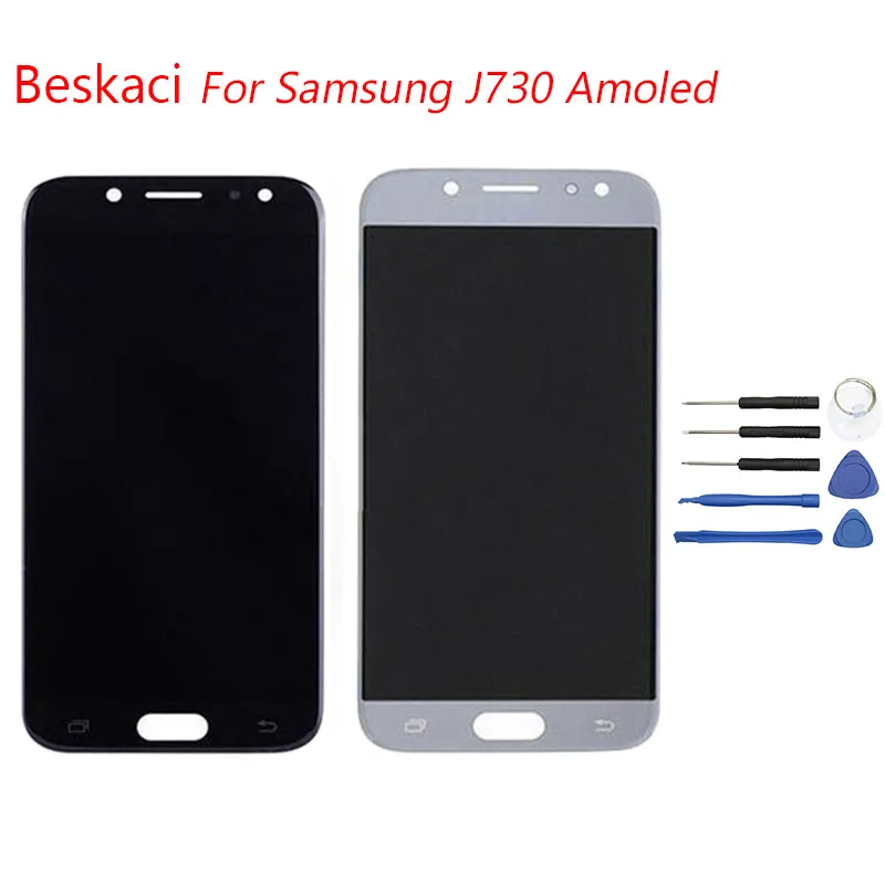 Beskaci Super Amoled для samsung Galaxy J730F J730 J7 Pro ЖК-дисплей Дисплей планшета Replacment Экран 2017