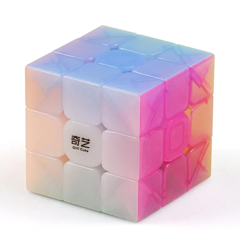 

Qiyi Jelly Color Major Transparent Fund 3x3x3 Three Steps 56mm Magic Cube Children Oxyphylla Toys Plastic Wonderful Art Warrior