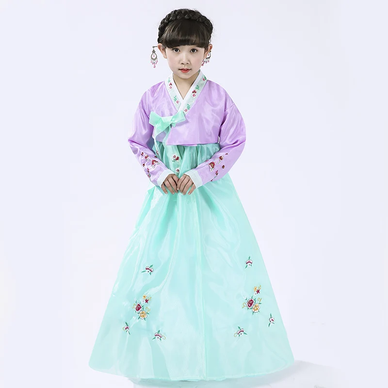 High Quality Children Korean Traditional Dress Embroidery Hanbok