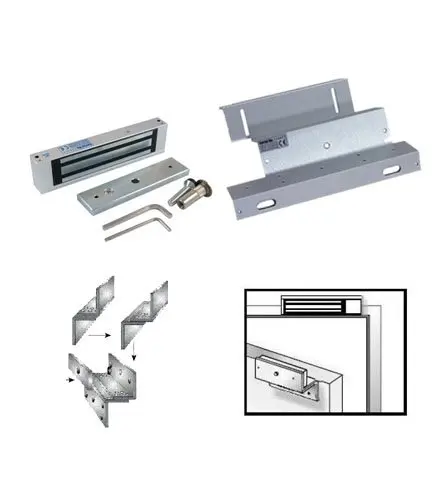 ФОТО Free shipping , lock kit, 180kg (350lbs) magnetic lock + ZL bracket ,use for wooden door ,fire door ,180kg(350lbs)sn:kit-901s