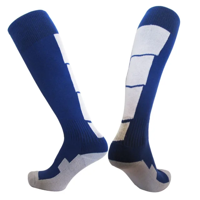 US $2.50 blue 1pair Top quality stocking sports football soccer teams men adult long cycling basketball sock